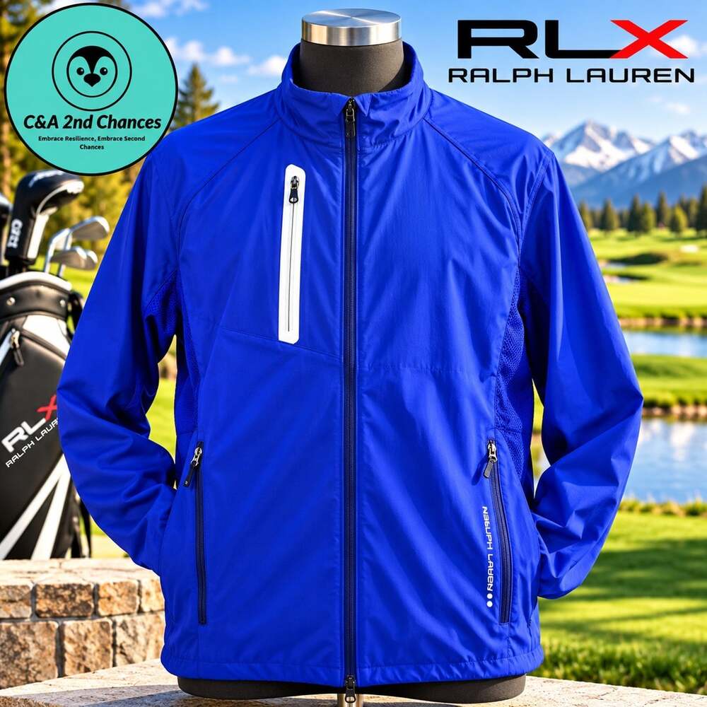 RLX Ralph Lauren x Billy Horschel Golf Jacket Mens XL Full Zip Packable Stretch